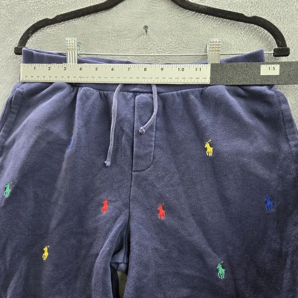 Polo Ralph Lauren Boy Pants XL‎ (18-20) Navy Pony AOP Embroidery Sweatpants
